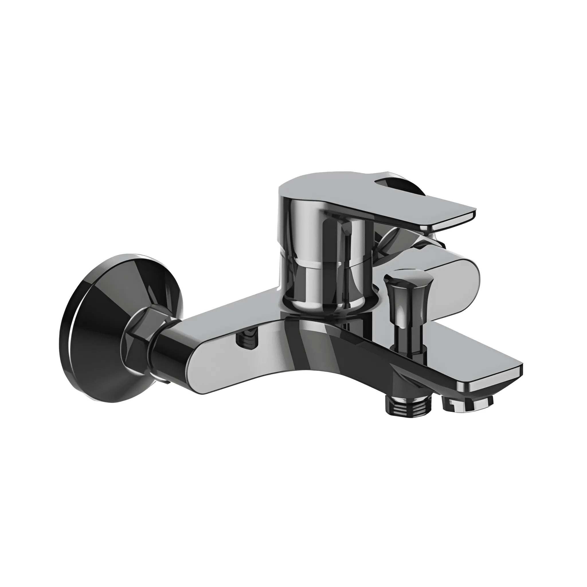 Siena Grey Wall Mounted Bath Mixer – Single Lever Brass Faucet with Sleek Grey Finish – Model 6060161R