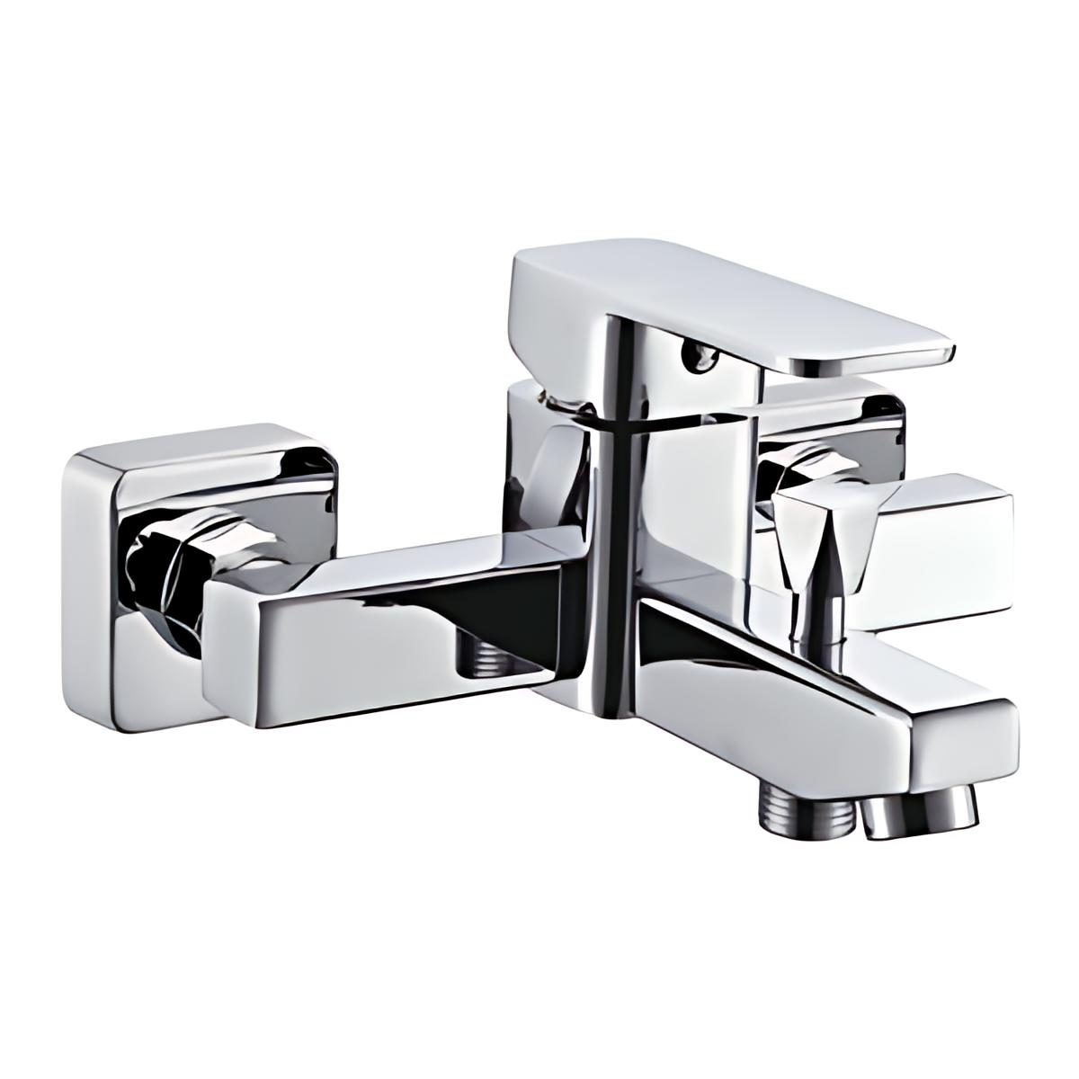 Siena Bath Faucet – Chrome-Plated Brass Body, Eco-Smart Water Saver, SASO Certified, Wall Mounted – Model 6060121