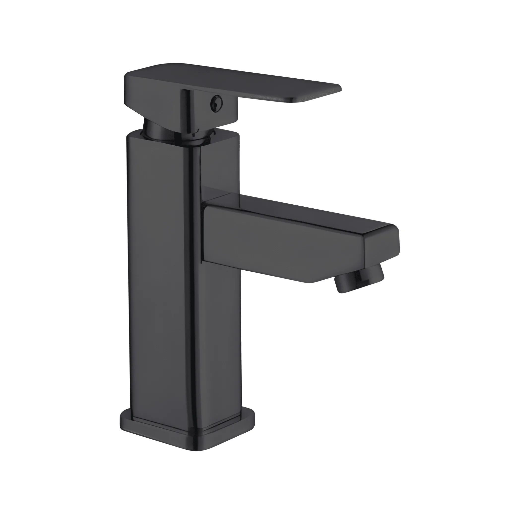 Siena Matte Black Single Lever Basin Mixer – Brass & Zinc Modern Bathroom Faucet | Eco-Smart Water Efficiency – Model 6060122B