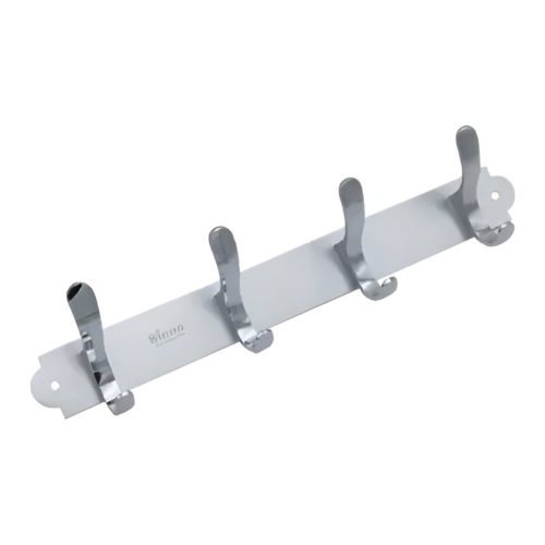 Siena Single Hook Set | 4 Chrome Hooks for Versatile Hanging | Model 7073148