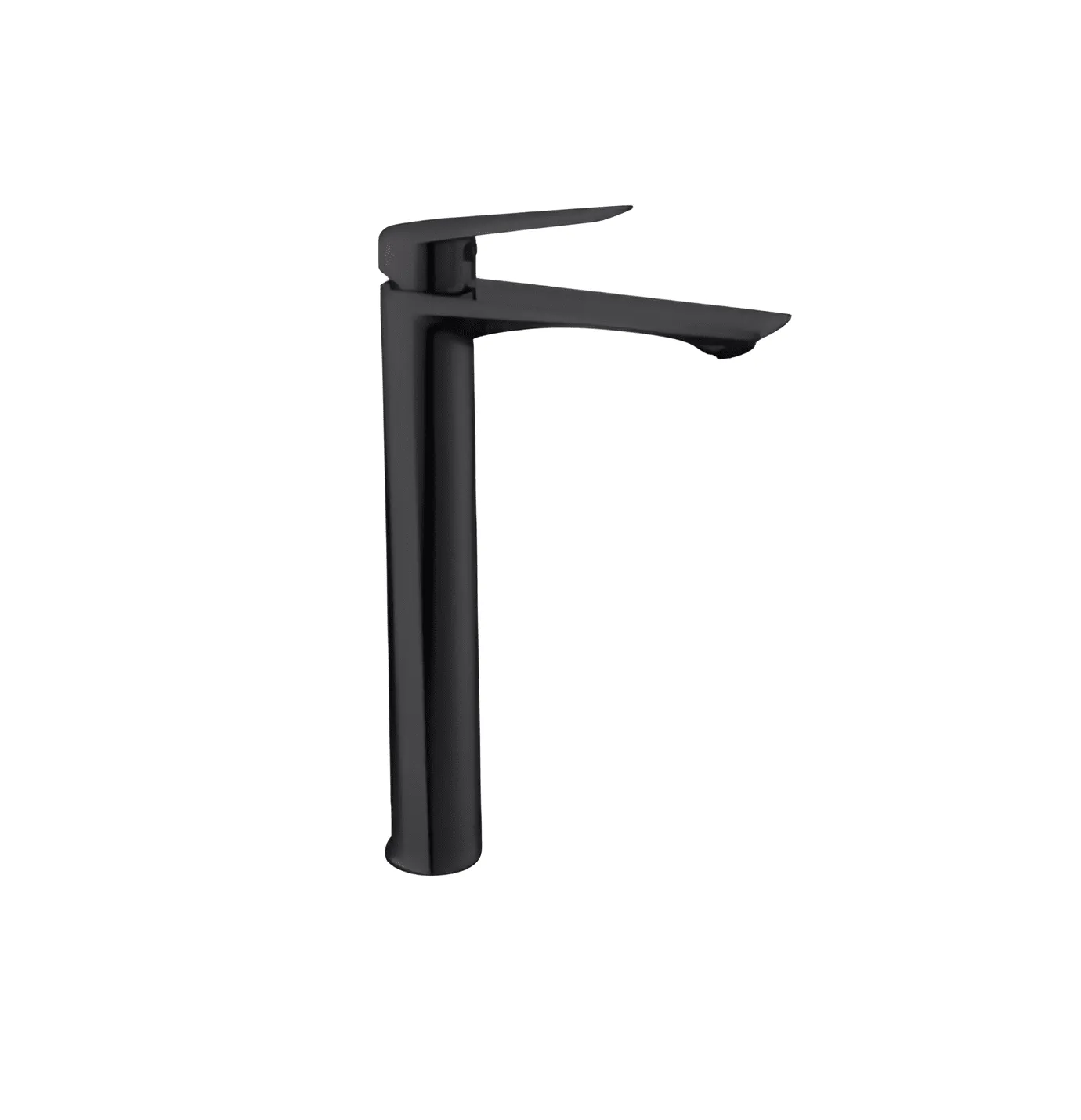 Siena Premium Matte Black Long Body Basin Mixer – Single Lever Brass & Zinc Faucet for Luxury Bathrooms | Eco-Smart Water Control – Model 8080702B