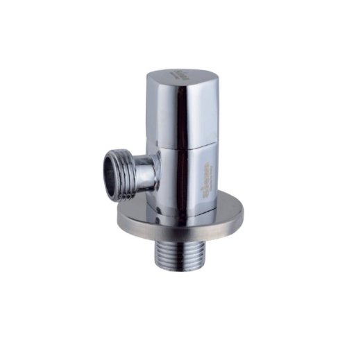 Siena Chrome Angle Valve for Bathroom & Kitchen | Wall Flange Included | Model 6061101