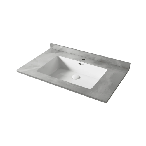 Marble Top Grey with Seamless Basin (60 cm) – 9097101G