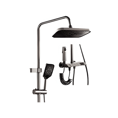 Digital Shower Set Piano Type Grey 6065405