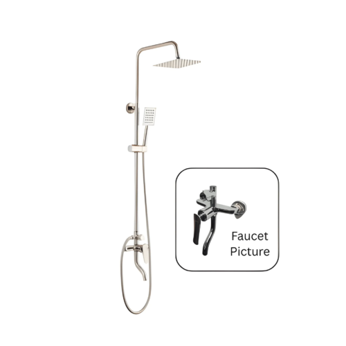 Complete Matt Finish Shower Column Set 6065307