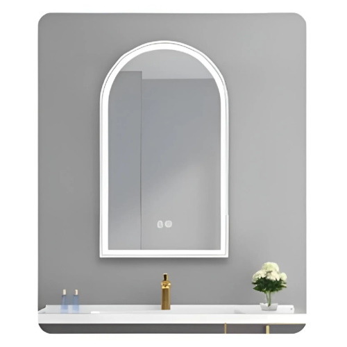 Siena Semi Stadium LED Mirror 90x60 cm Grey Frame – Model D6090R02