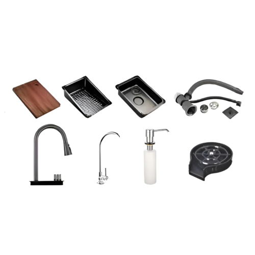 Siena 75x45 Nano Silver Dolphin Design Kitchen Sink – HSD7545M